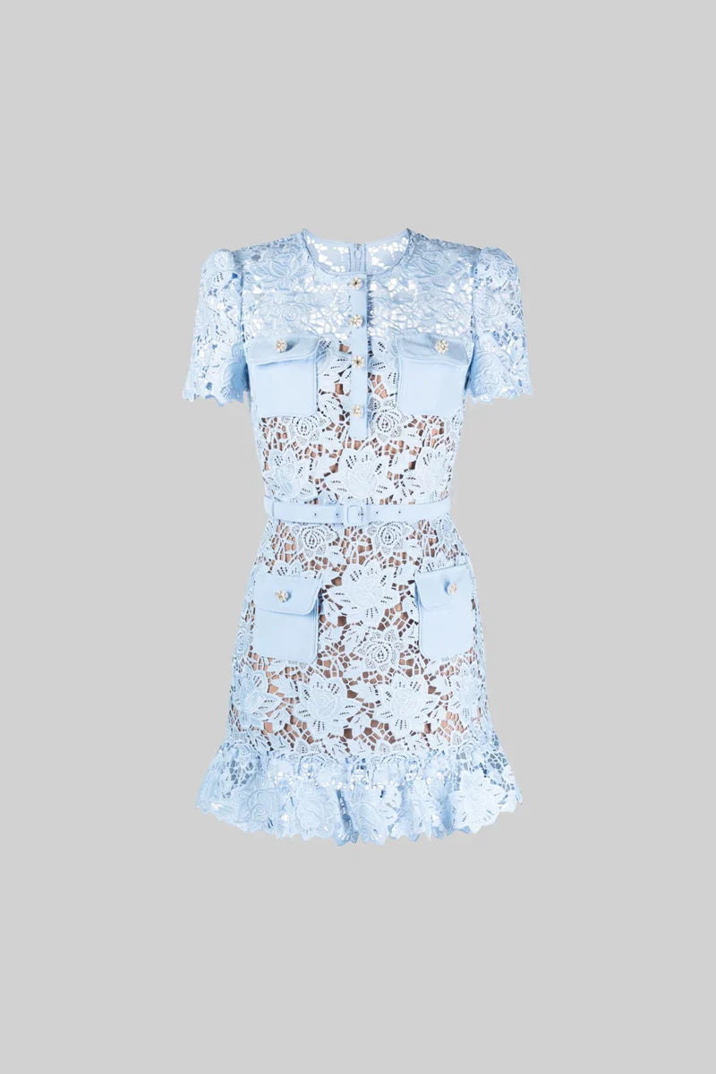 Vestido Renda Luxo - com cinto
