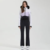 Macacão de Esqui Feminino GSOU SNOW – Peça Única, Acolchoado, Impermeável, Respirável e à Prova de Vento