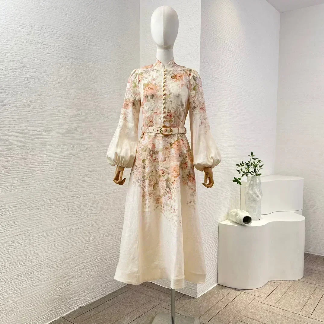 Vestido Luxo ALEMÃIS 100% Linho puro