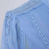 Vestido Longo com Bordado em Renda – Elegância Modesta