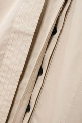 Vestido Chemise Feminino Estilo – Manga Longa, Gola Slim