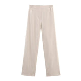 Conjunto Alfaiataria Moderna – Blazer com Botões Duplos e Calça Wide Leg