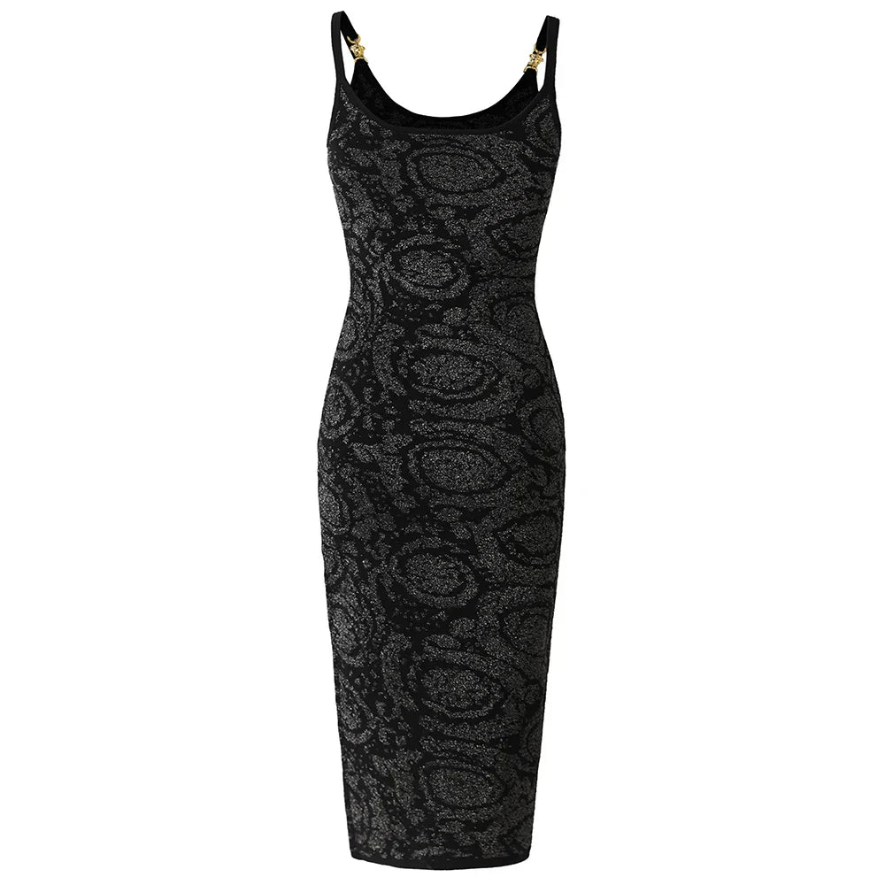 Vestido com Designer Sofisticado - Detalhe dourado na alça