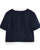 Conjunto Feminino Versátil – Blusa Básica com Recortes e Calça Reta Cintura Alta