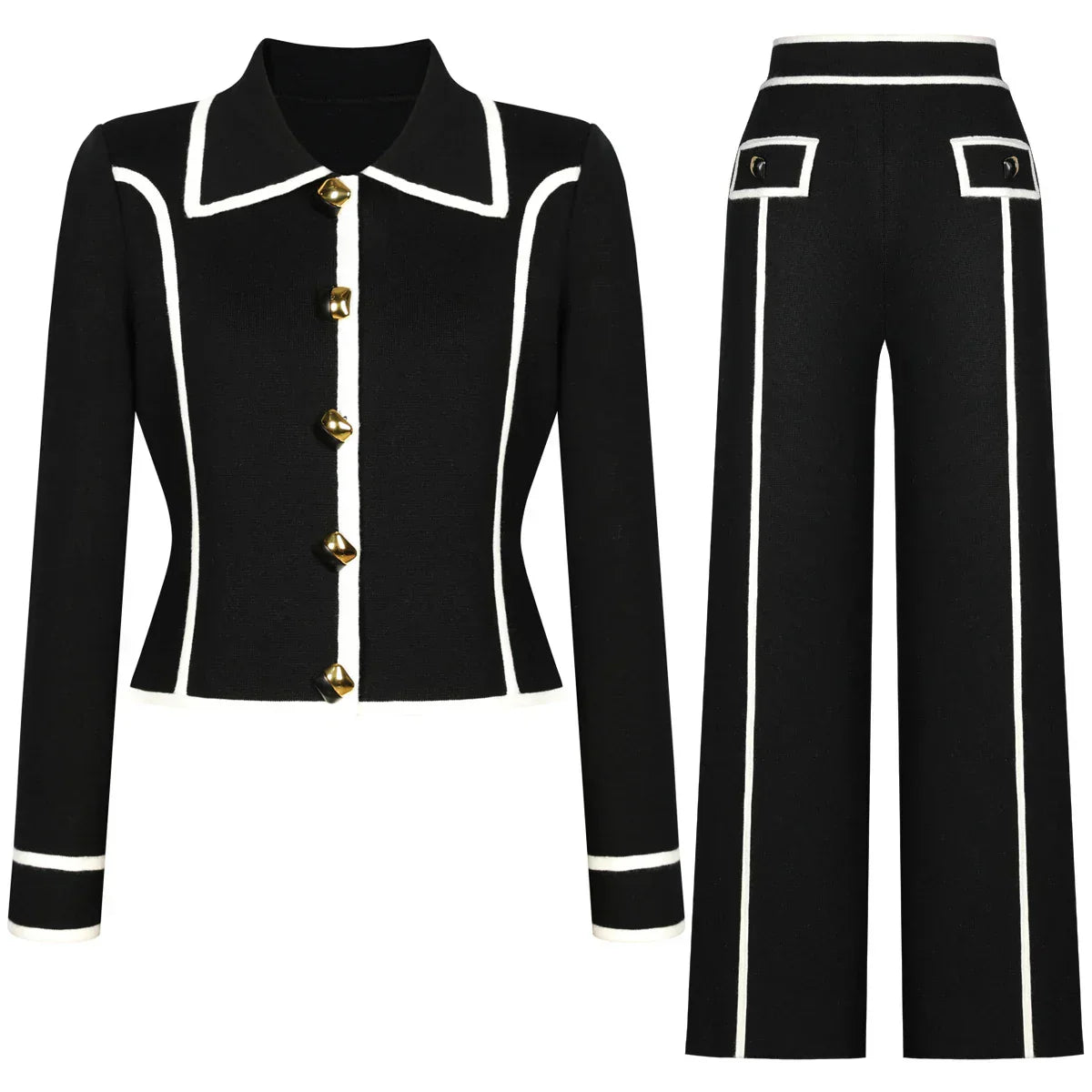 Conjunto de Tricô – Estilo e Conforto em Cada Detalhe