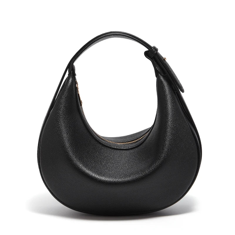 Bolsa – Modelo Meia-Lua, Estilo Crossbody, Elegante