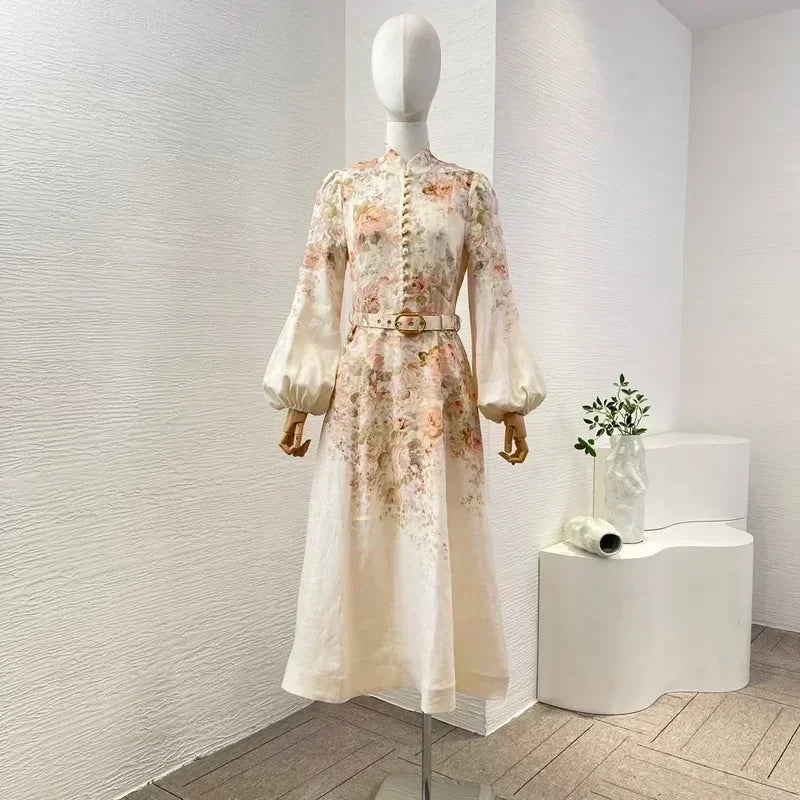 Vestido Luxo ALEMÃIS 100% Linho puro