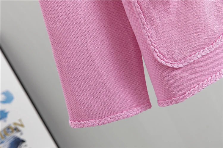Conjunto Executivo Feminino – Tricô Elegante com Casaco Longo e Saia