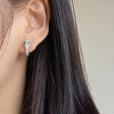 Brincos 925 Prata – Olhos de Serpente Verde, Luxo Leve e Elegante, Versáteis