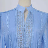 Vestido Longo com Bordado em Renda – Elegância Modesta