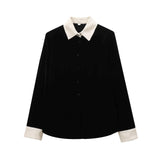 Conjunto em Veludo com Camisa de Manga Longa e Calça – Design Elegante com Detalhes Laterais