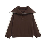 Conjunto Moletom Pulôver e Calça Cintura Alta com Elastano, Estilo Vintage