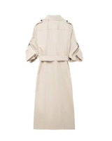 Vestido Chemise Feminino Estilo – Manga Longa, Gola Slim