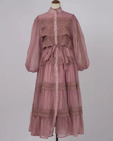 Vestido Lumière – Edição Exclusiva com Renda Bordada