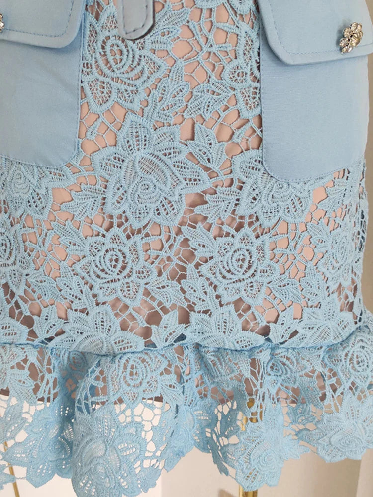 Vestido Renda Luxo - com cinto
