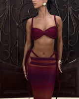 Novo Conjunto de Biquíni 3 Peças – Alça trançada