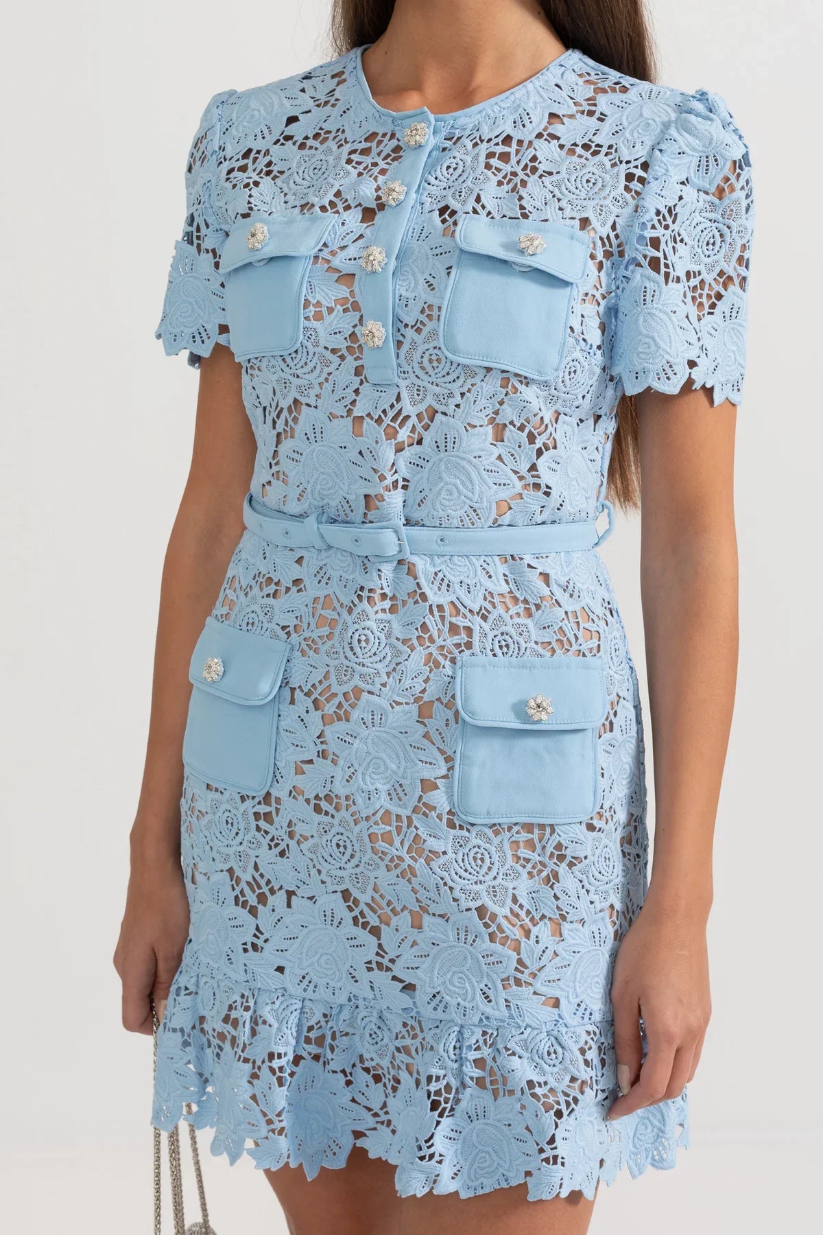 Vestido Renda Luxo - com cinto
