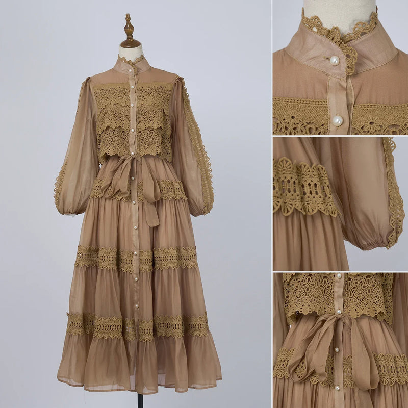 Vestido Lumière – Edição Exclusiva com Renda Bordada