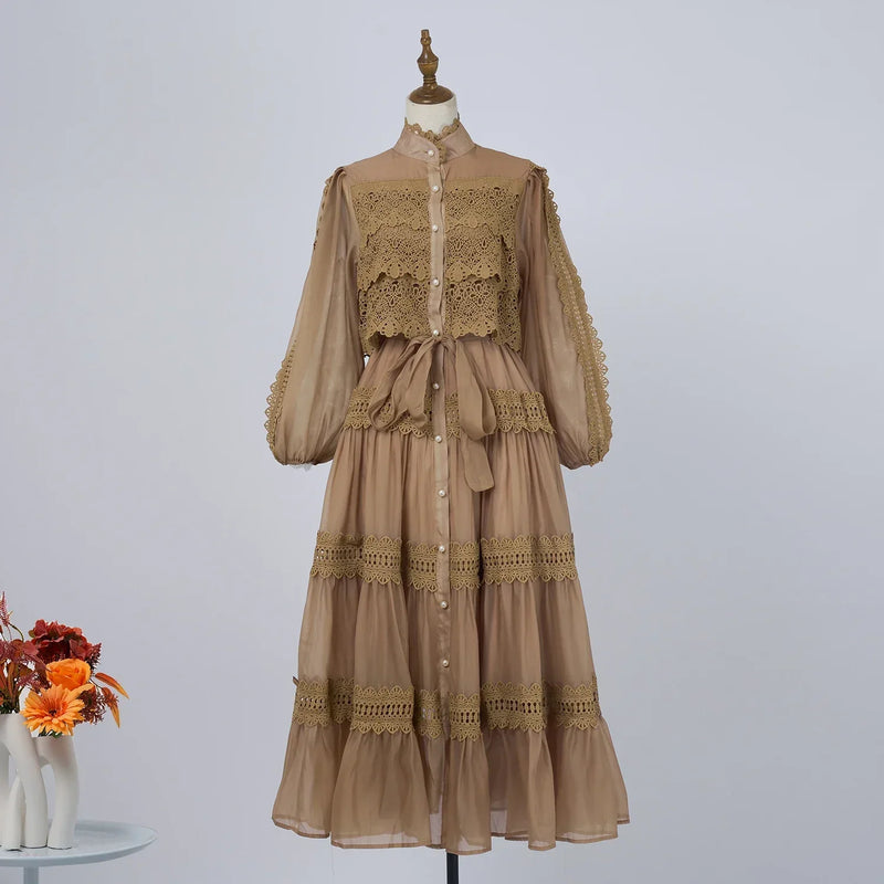 Vestido Lumière – Edição Exclusiva com Renda Bordada