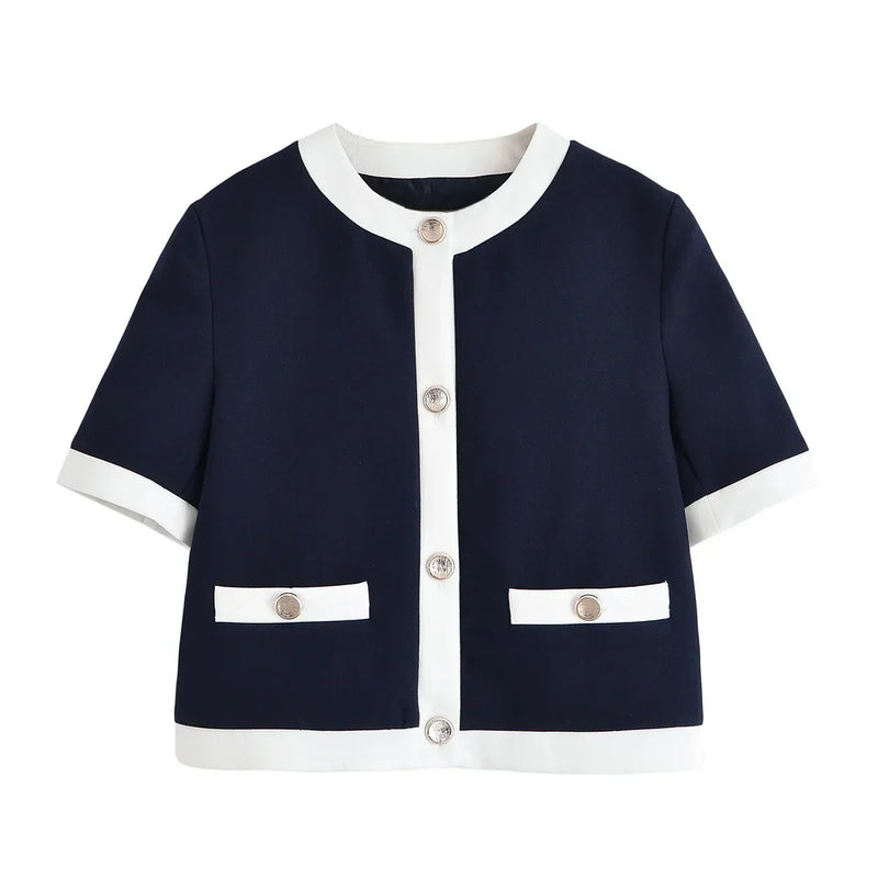 Conjunto Feminino Versátil – Blusa Básica com Recortes e Calça Reta Cintura Alta