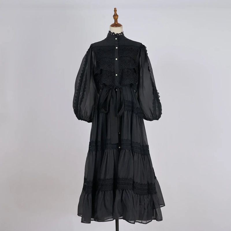 Vestido Lumière – Edição Exclusiva com Renda Bordada