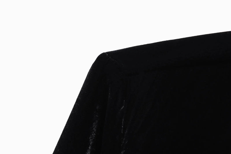 Conjunto em Veludo com Camisa de Manga Longa e Calça – Design Elegante com Detalhes Laterais