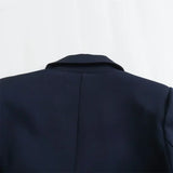 Conjunto Elegante – Blazer Curto com Botões Decorativos e Calça Pantalona