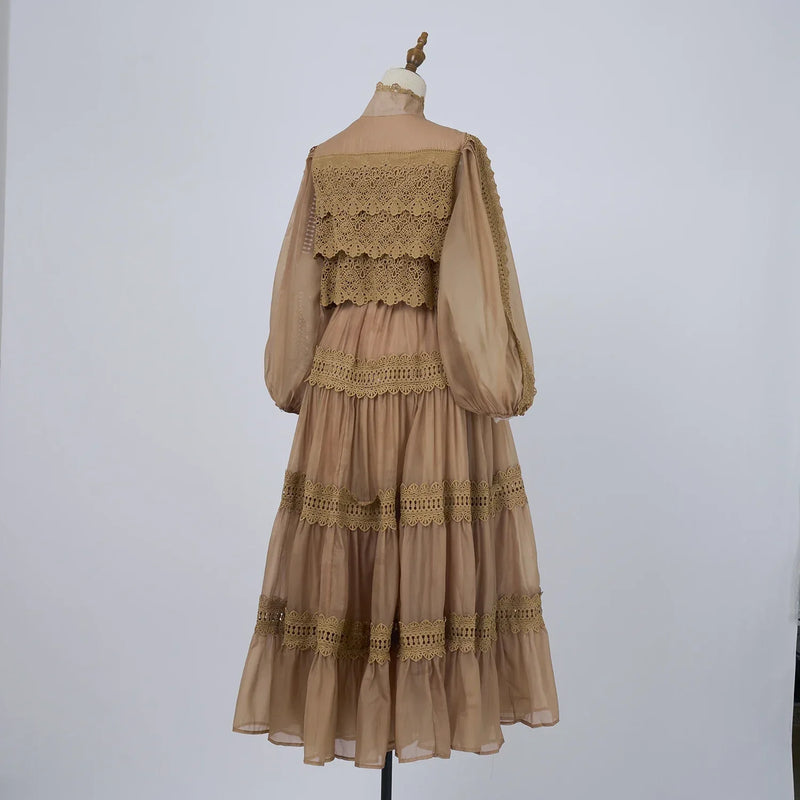 Vestido Lumière – Edição Exclusiva com Renda Bordada