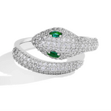 Anel Cobra – Cravejado com Zircônias e Prata S925