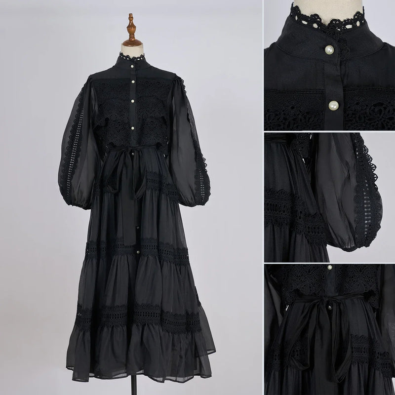 Vestido Lumière – Edição Exclusiva com Renda Bordada