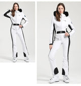 Macacão de Esqui Feminino GSOU SNOW – Peça Única, Acolchoado, Impermeável, Respirável e à Prova de Vento