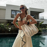 Conjunto de Biquíni 3 Peças – Biquíni com Saia Longa