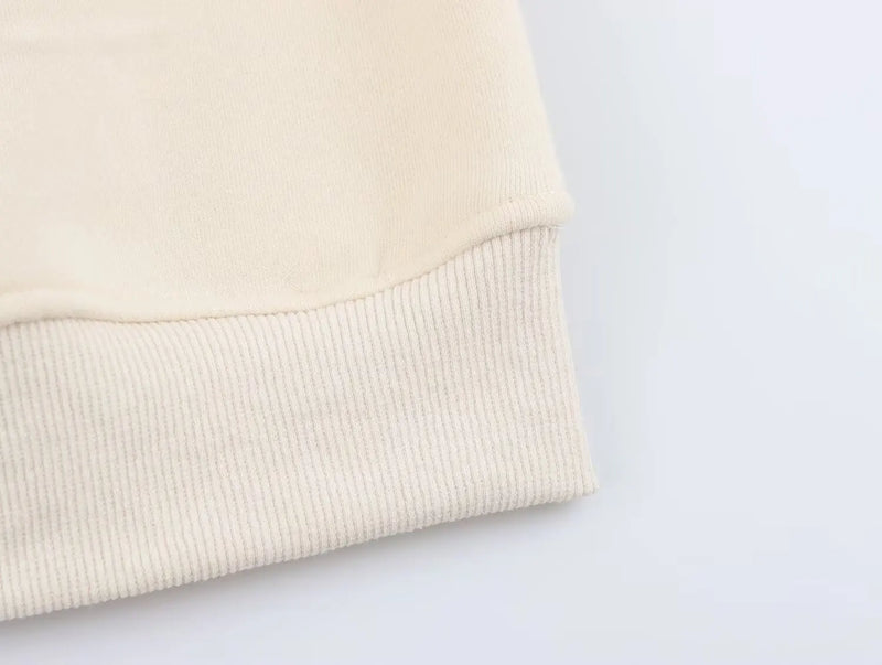 Conjunto Jogger Feminino Forrado em Lã – Bordado, Ajuste Solto e Design Térmico