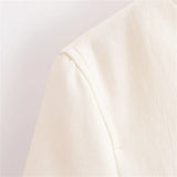 Conjunto Feminino Elegância Clássica – Blazer Transpassado com Botões Duplos e Calça de Cintura Alta