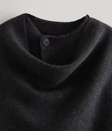 Casaco com Gola Assimétrica – Inverno com Estilo e Conforto